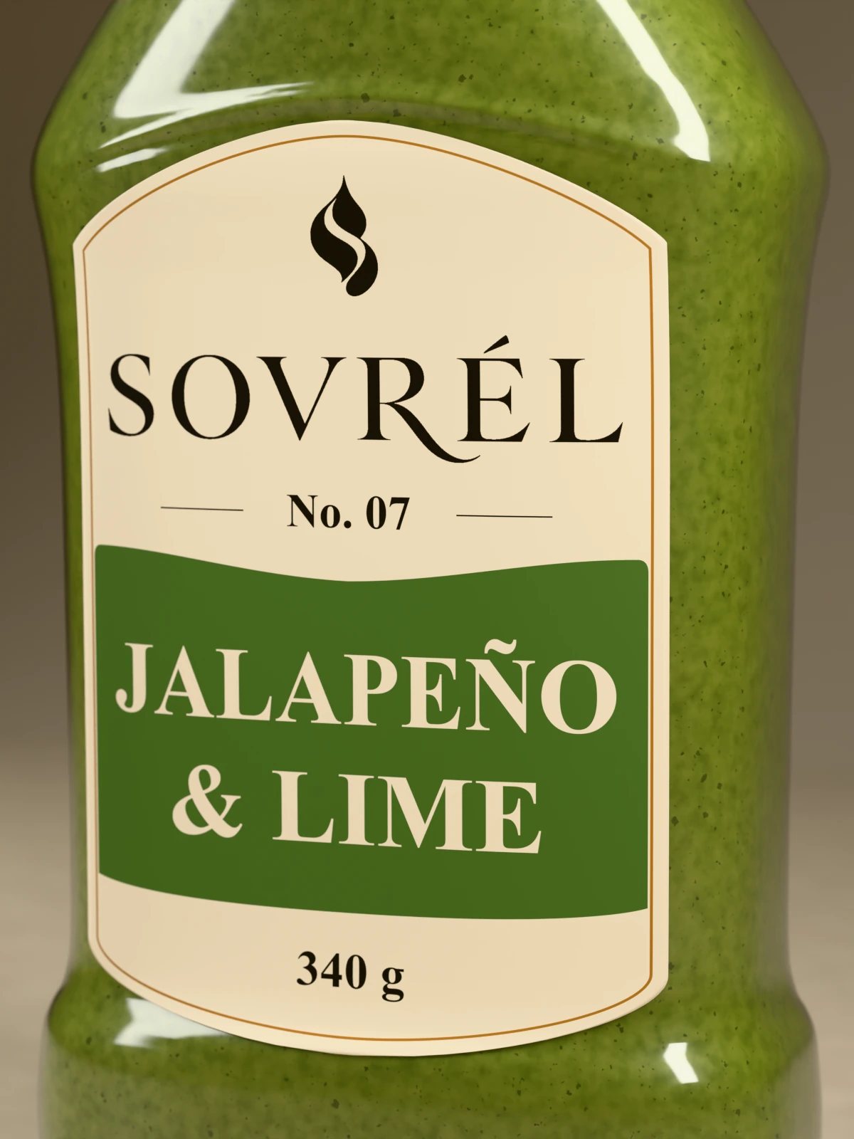 Jalapeño & Lime şişe ve etiket ayrıntısı