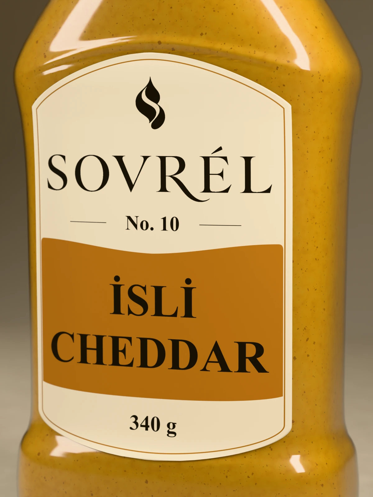 İsli Cheddar şişe ve etiket ayrıntısı