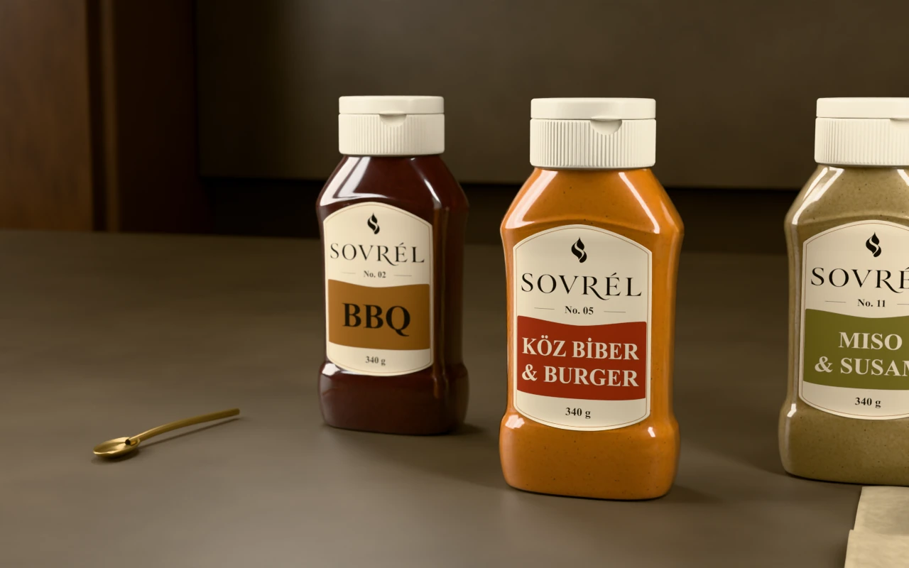 SOVRÉL sosları, taş tezgâhlı bir atölyede